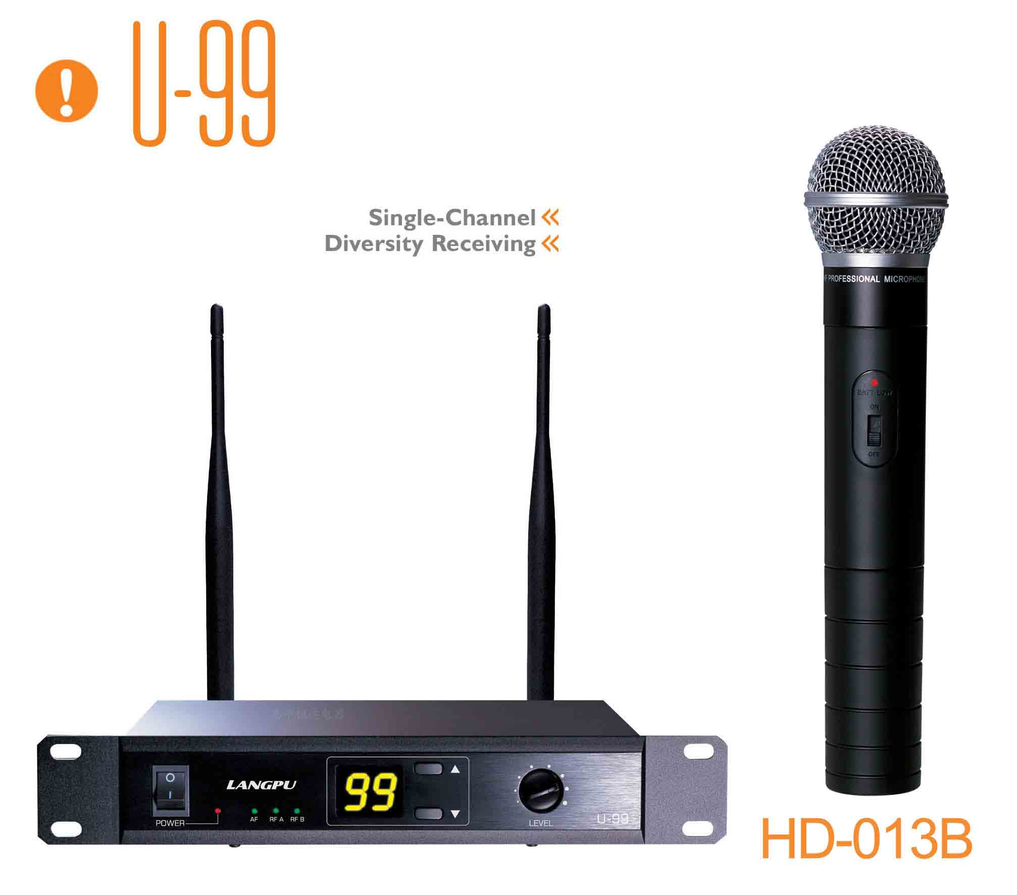 UHF wireless microphone