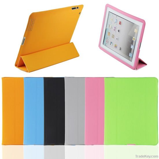 Smart Leather Cover for iPad 2/3/4 /iPad Mini, with Screen Sleep Funct