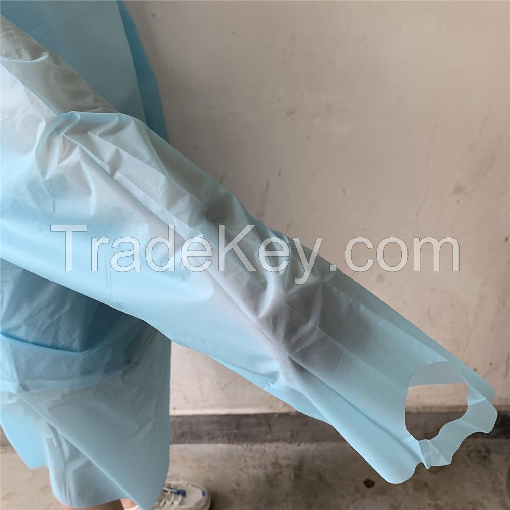 DISPOSABLE CPE GOWN PLASTIC ISOLATION GOWNS