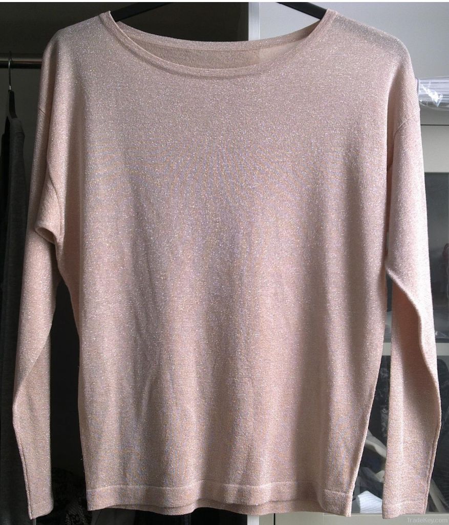 Viscose Lurex Pullover Sweaters