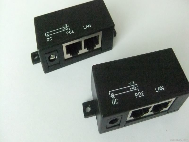 Passive Gigabit/100M POE injector&splitter