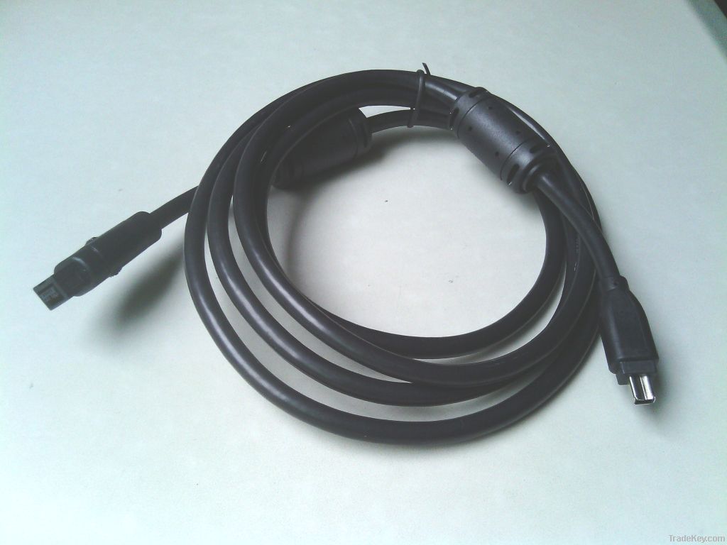 Firewire cable/adapter with IEEE1394 4P6P/9P male/female