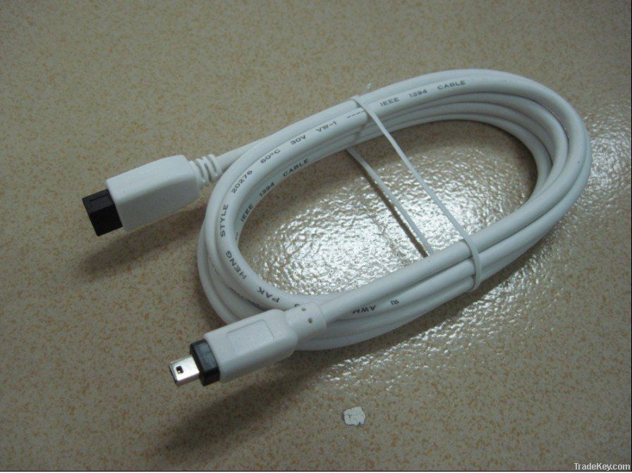 Firewire cable/adapter with IEEE1394 4P6P/9P male/female