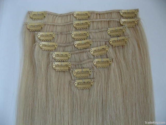100%Brazilian remy hair extension Clip in hair