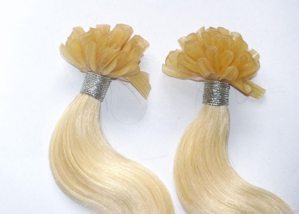 100%Brazilian remy human hair extension Pre-bonded U-tip hair