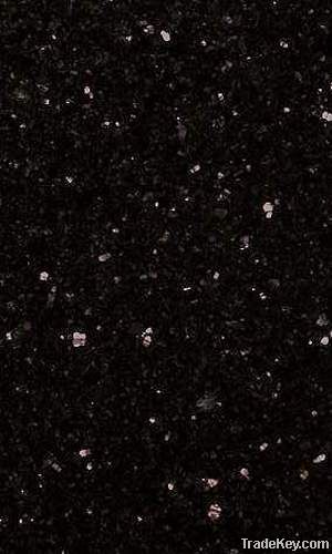 High quality black galaxy granite slabs