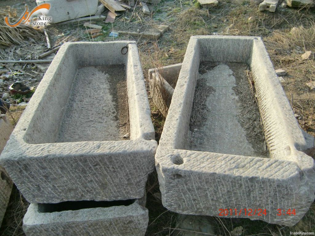 China Antique Limestone Trough Colleceted from Village