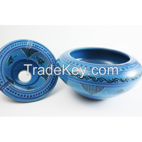 Outdoor pottery Smokeless Ashtrays  hand decorated