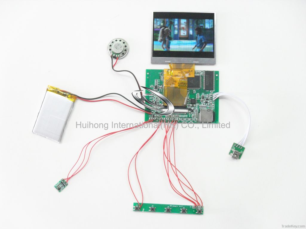 Mini advertised video module can be video advertised device