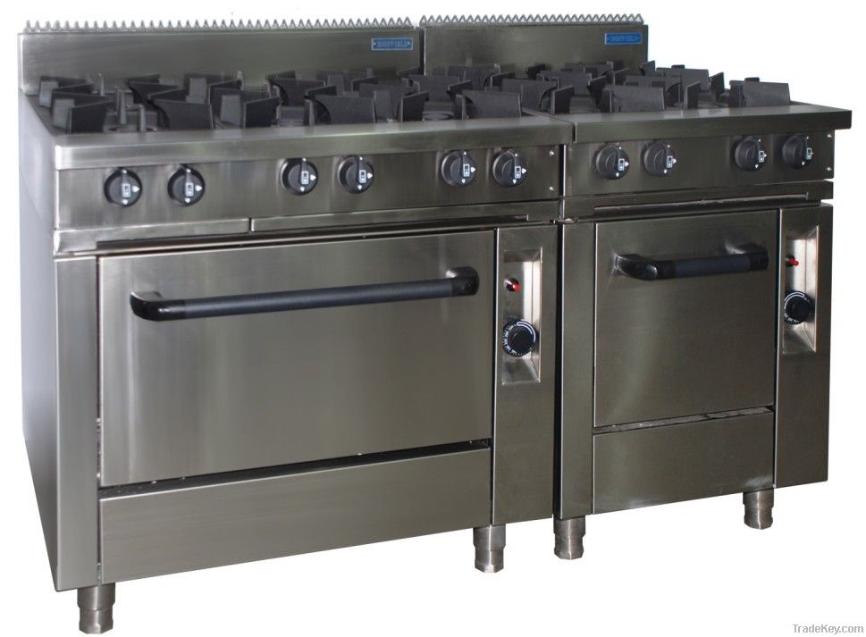 Hot Sale Commercial Kitchen Gas Stove Cooker Range With Oven