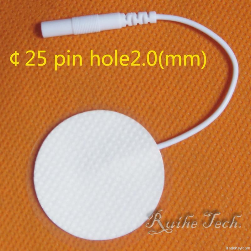 25mm Circle premium gel self adhensive resuable Electrode pads