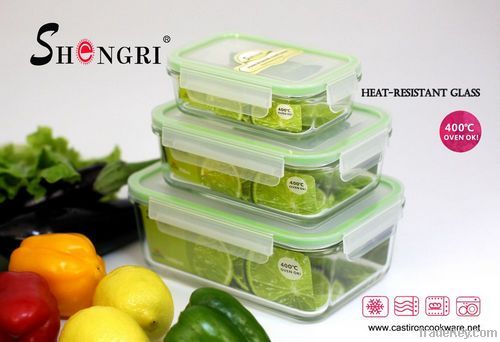 high borosil glass air tight container set