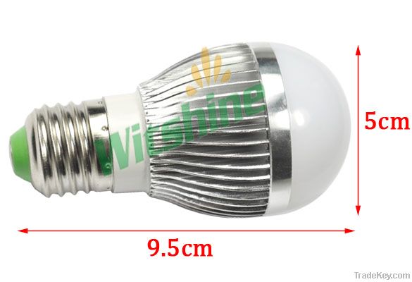 3W E27 Bulb Lamp Global Bulb 270lm