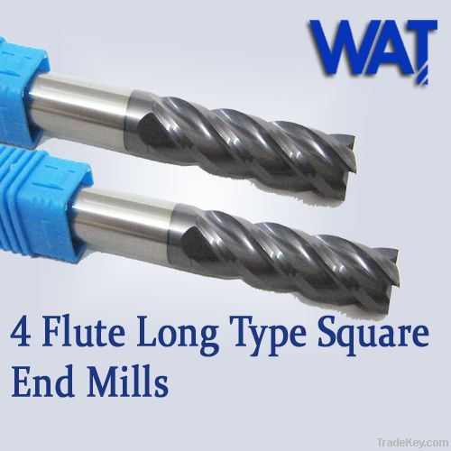 WAT 4 Flute Carbide Long Square End Mills