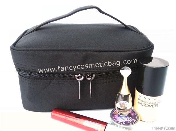 black cosmetic bag