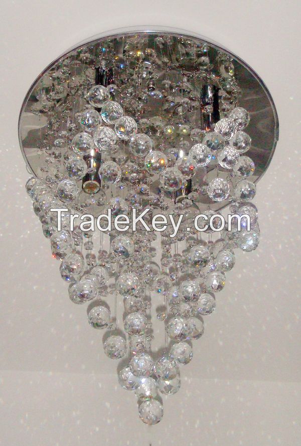 led crystal ceiling lamp