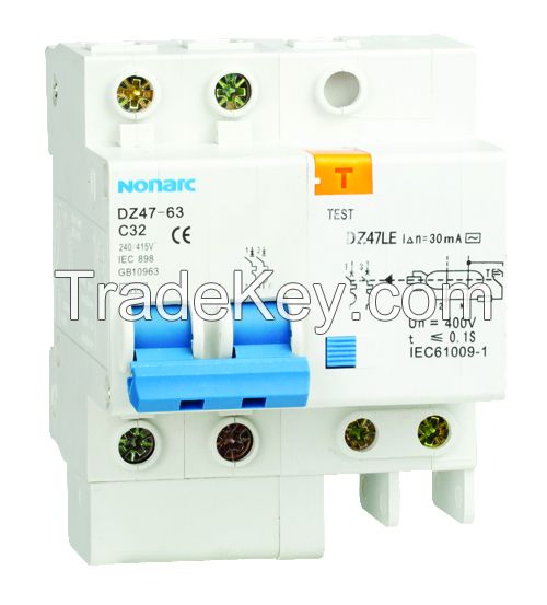 Nonarc Residual current operated circuit breaker NOB1