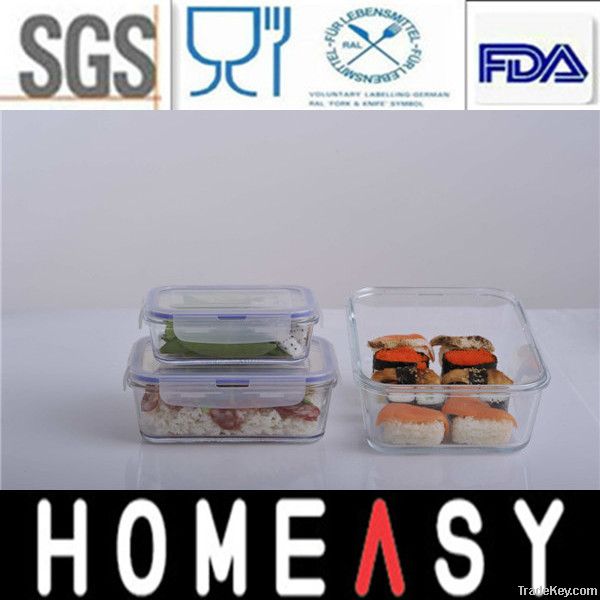 Rectangular Microwave Glass Food Container