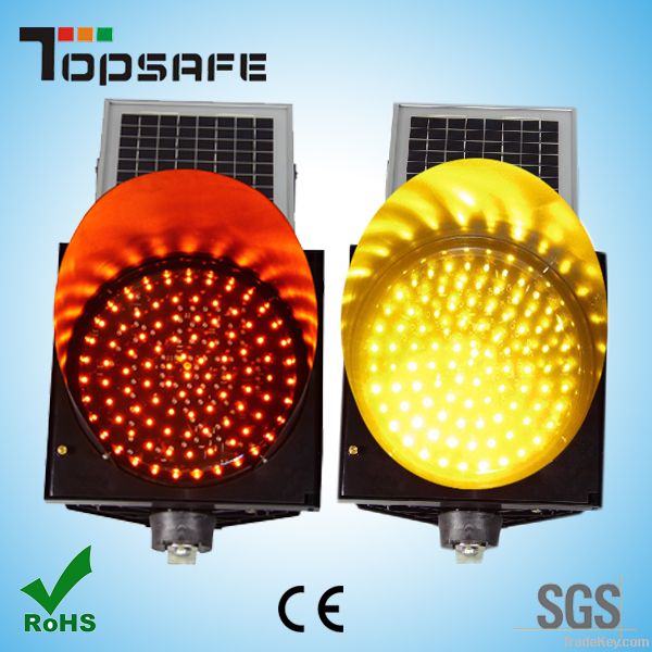 Factory Solar LED Yellow Falsh Light with SGS Approved