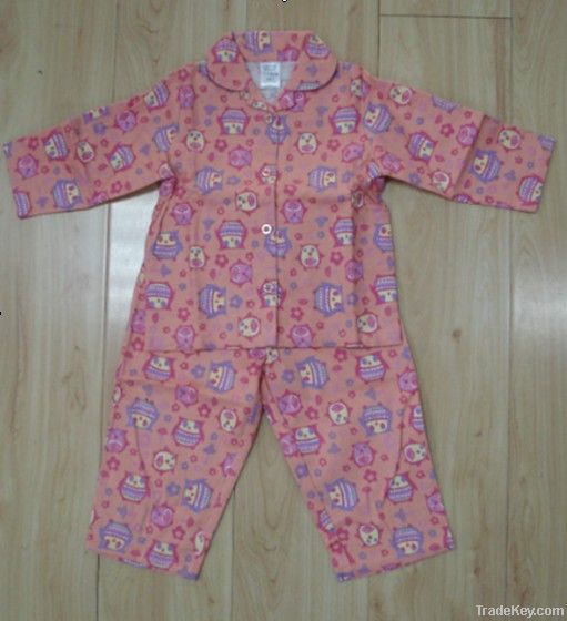 Infant Girls Flannele Pjs Sets/Baby Wear