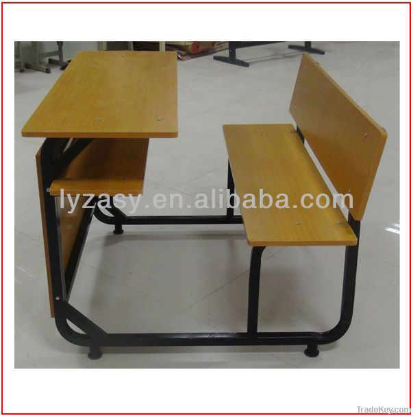 School desk and bench