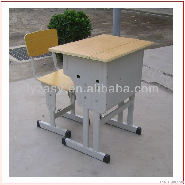 School desk and chair