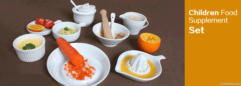 Ceramic kitchenware dinnerware for children supplementary food