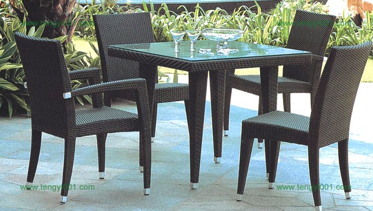 M663 PE rattan chair&amp;tabe sets