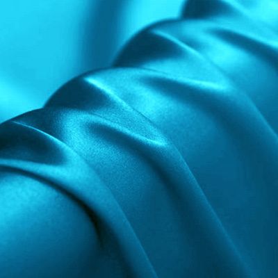 Solid Dyed Turq 100% Silk Satin Fabric