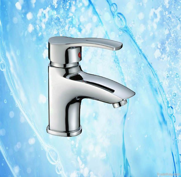 2013 Popular Brass Chrome-Plated Single Handle Basin Faucet /Basin Mix