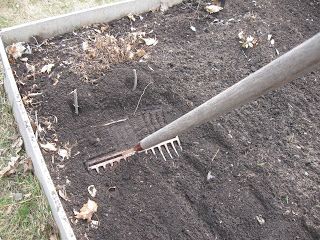 Garden soil rake with long handle