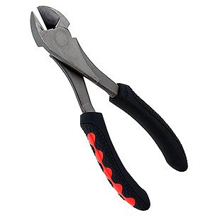 Diagonal pliers with heavy duty plastic handle