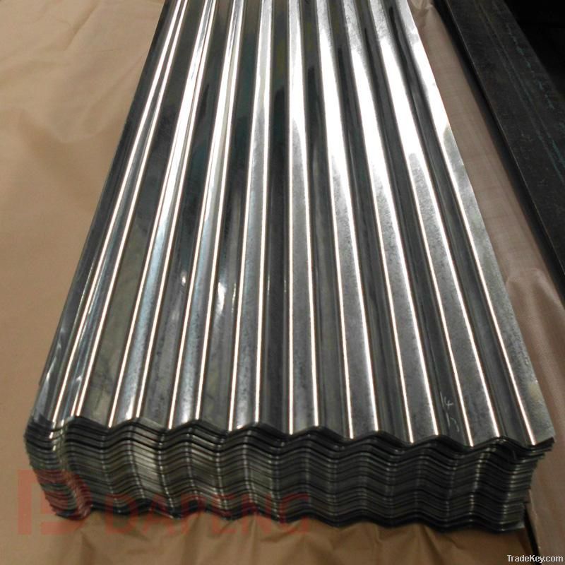 Corrugated galvanized steel sheet