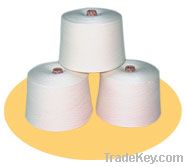 Raw white polyester Core-spun yarn, Ne 16S, covering 40D Lycra