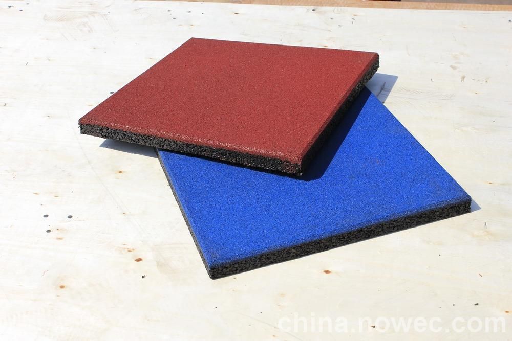 colorful playground rubber tiles