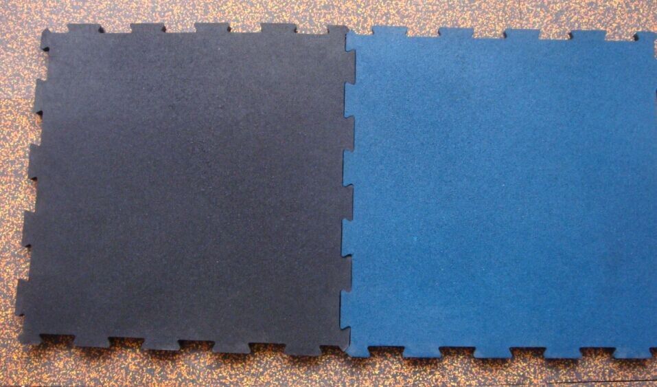 15mm strong rubber tile interlocking rubber tile