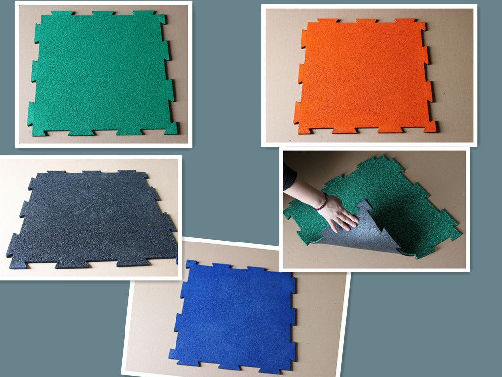 Pin-hole EPDM playground rubber Tile, playground rubber tiles with EPDM top layer