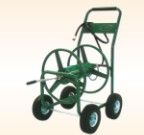Hose Reel Cart (TC4703), Pb-Free Garden Hose Reel with UV-Resistant Powder Coating, Made of Steel/Rubber