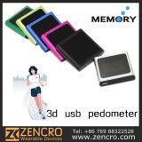 Latest Step Counter Multifunction Pocket USB 3D Pedometer with USB