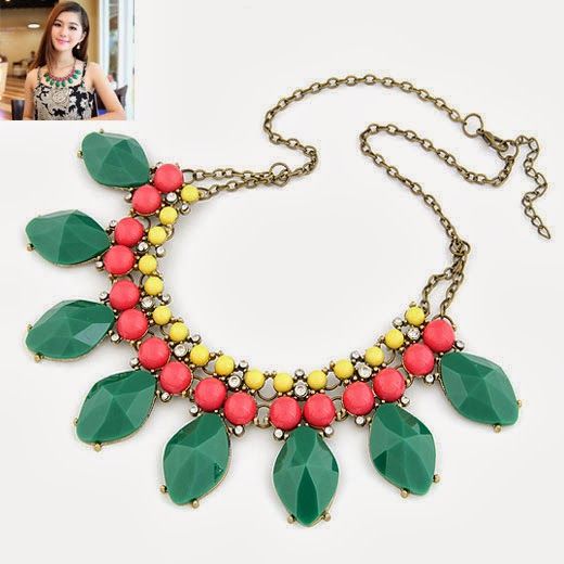 Colorful Beaded Summer Fashion Necklace