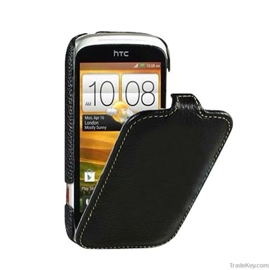 For HTC desire C case, leather flip case cover for HTC Desire C-a320e