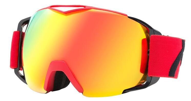 Custom Logo Detachable Lens And Straps Colorful Ski Goggle Manufacture 