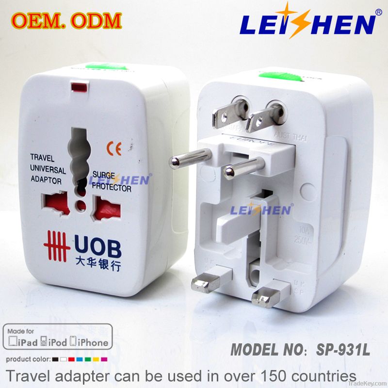 2013 OEM&amp;ODM  universal travel adapter for corporate promotion