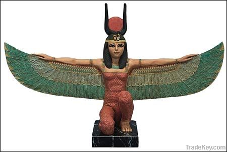 Winged Isis statue