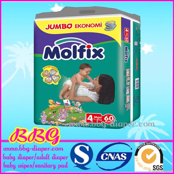 Super Soft and Breathable Standard Turkey Molfix Baby Diaper