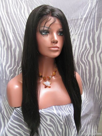 8"-24" Full Lace Wig Silky Straight Indian Remy 