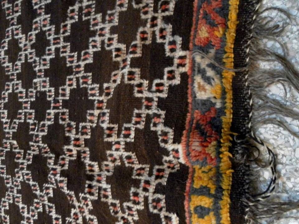 MOROCCAN VINTAGE RUG from goat hair