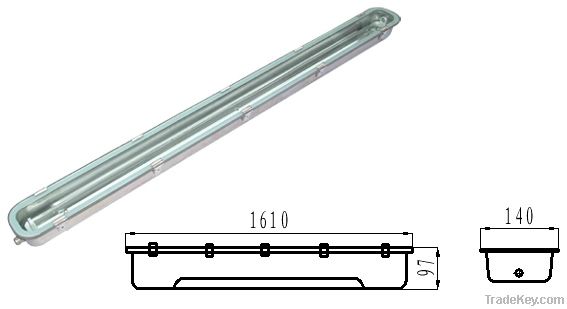 IP65 WFS136 Industrial waterprool fluorescent light fixture for LED si