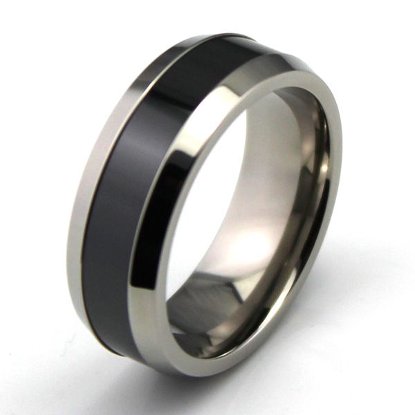 titanium/stainless steel ring