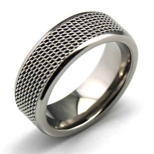 titanium/ stainless steel ring